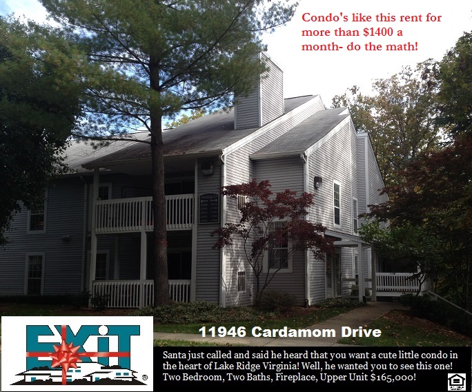 Two Bedroom Two Bath Condominum in Lake Ridge Virginia Can Be Yours